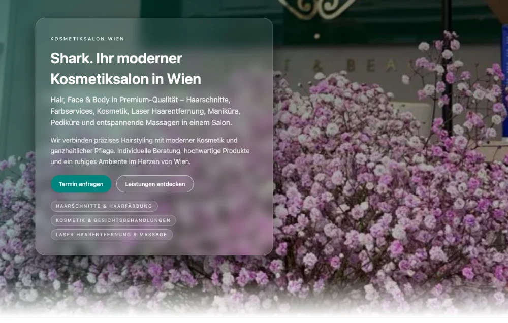 Kosmetiksalon Wien website project by Dubai Digital Pro